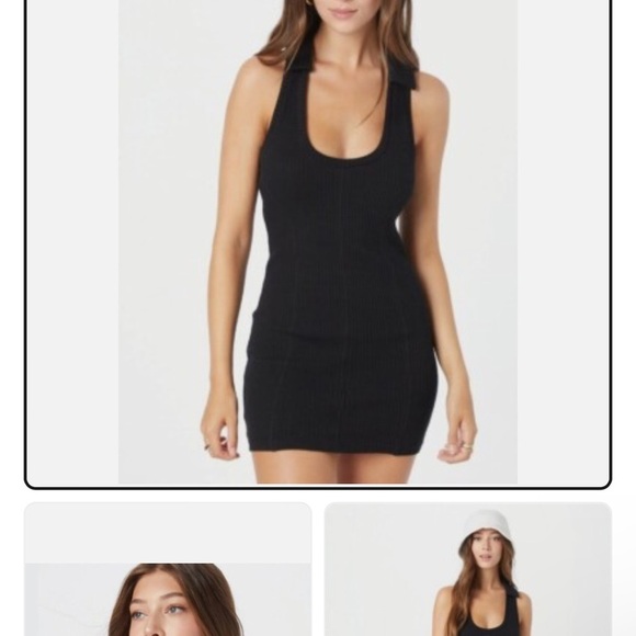 BDG Black Sleeveless Mini Dress - Picture 3 of 8